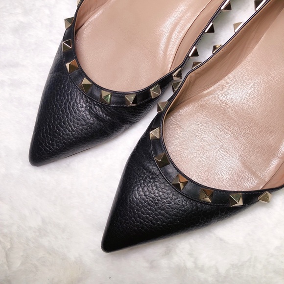 ❤️SOLD❤️Valentino rockstud balle flats black 38 - Picture 2 of 9